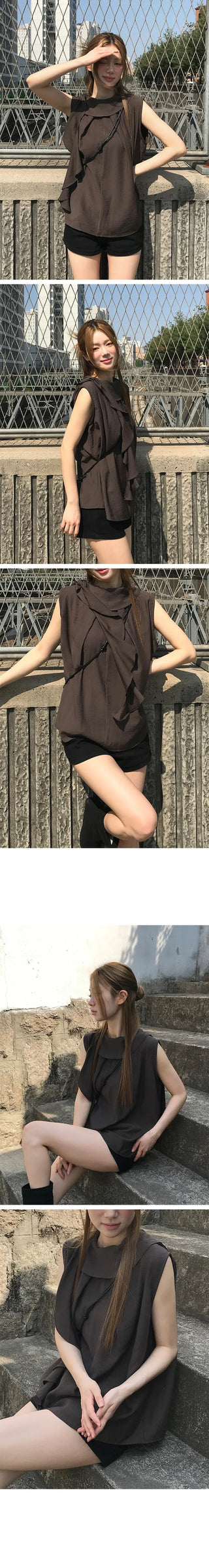Arthur Scarf Sleeveless Blouse