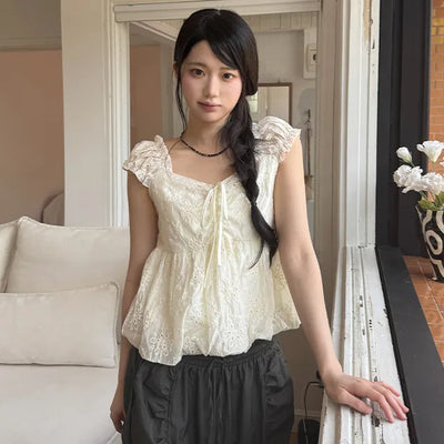Duhi Pumpkin Sleeveless Blouse