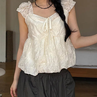 Duhi Pumpkin Sleeveless Blouse