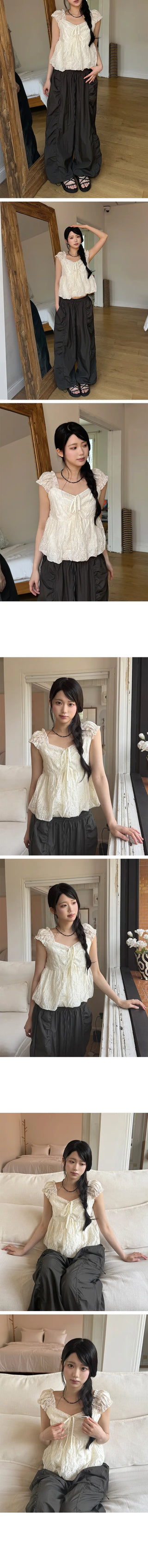 Duhi Pumpkin Sleeveless Blouse