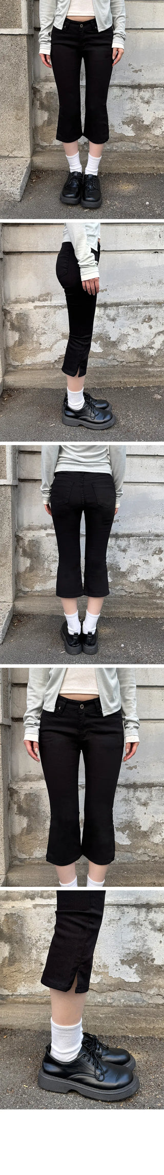 Obin Slim Slit Capri Pants