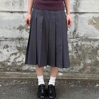 Heve Pleated Midi Skirt