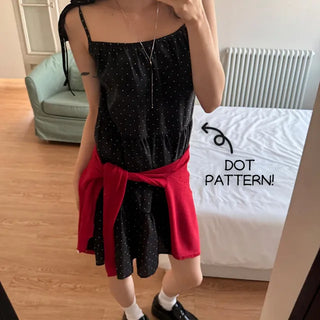 Tarin Dot Tiered Mini Dress