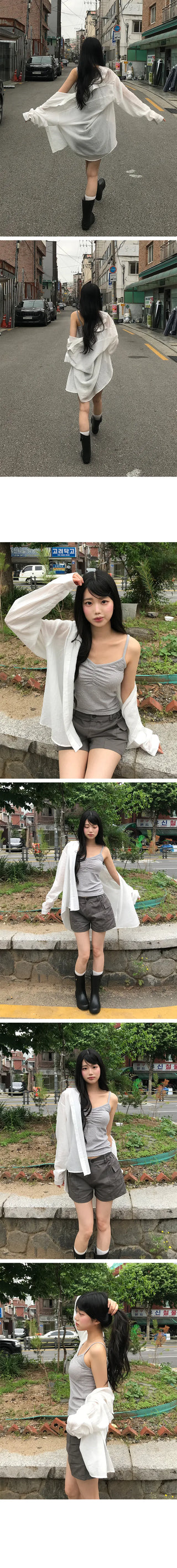 Same-day Shipping  Girly Wrinkle Long Sleeve Shirt