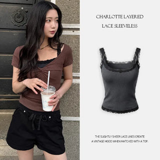 Charlotte Layered Lace Sleeveless