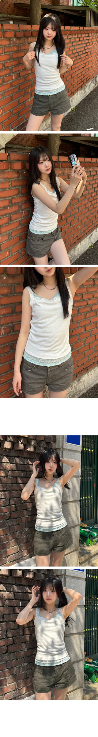 Charlotte Layered Lace Sleeveless