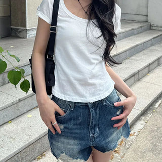 Roll-up Short Sleeve T-shirt