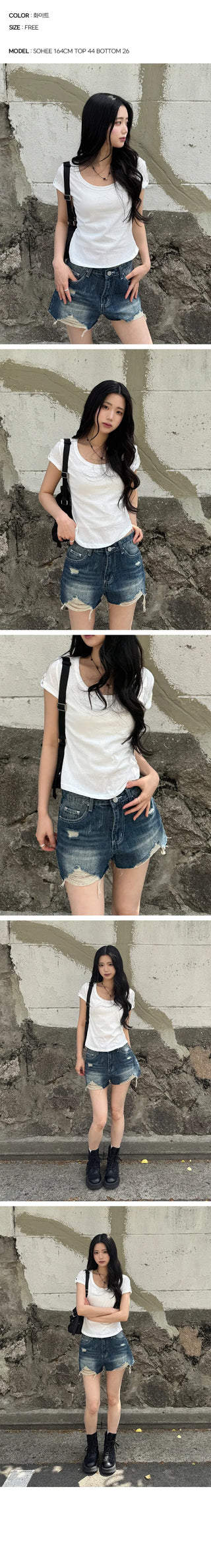 Roll-up Short Sleeve T-shirt