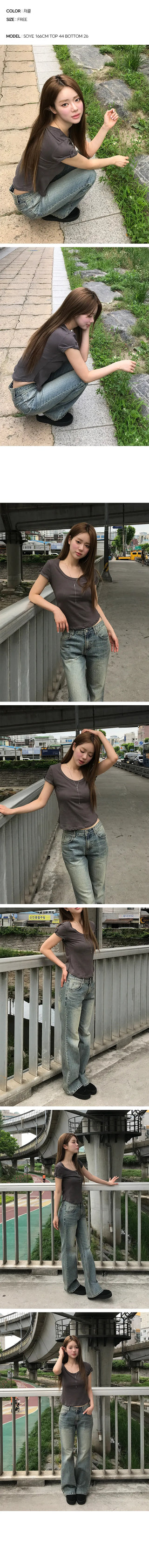 Roll-up Short Sleeve T-shirt