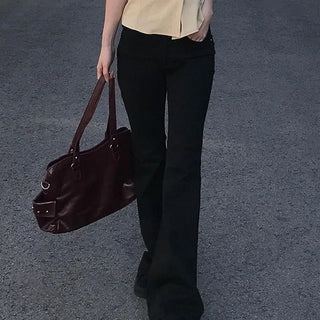 Gael Back Pocket Bootcut Cotton Pants