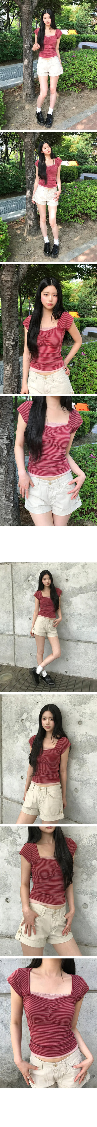 Kana Damaged Denim Shorts