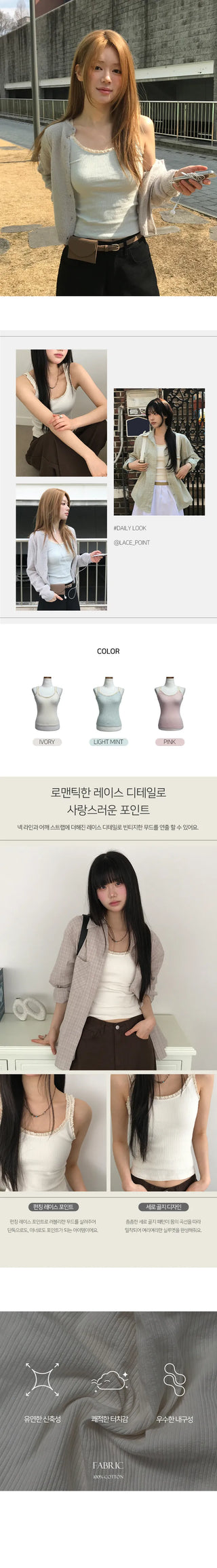 Rain Lace Point Sleeveless