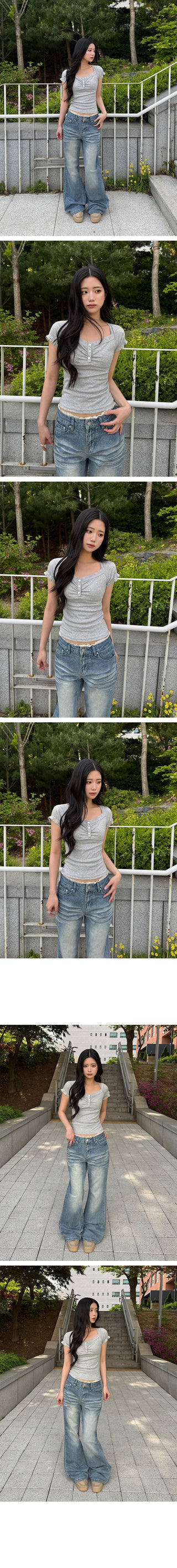 Evo Lace V-Neck Short Sleeve T-Shirt