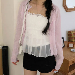 Nine Mohair Color Cardigan