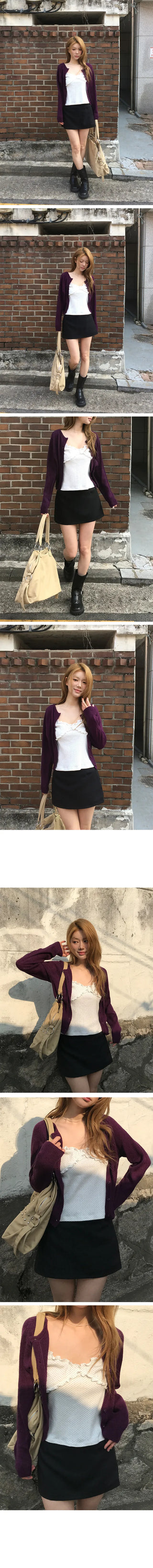 Nine Mohair Color Cardigan