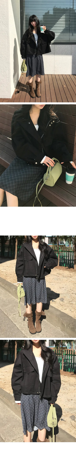 Kits String Mandarin Collar Field Jacket