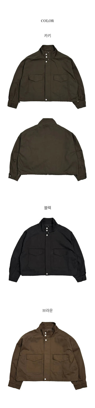 Kits String Mandarin Collar Field Jacket