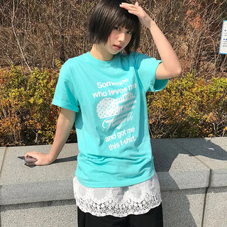Nua Oversized Lettering Short Sleeve T-shirt