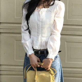 Roselle Square Lace Blouse