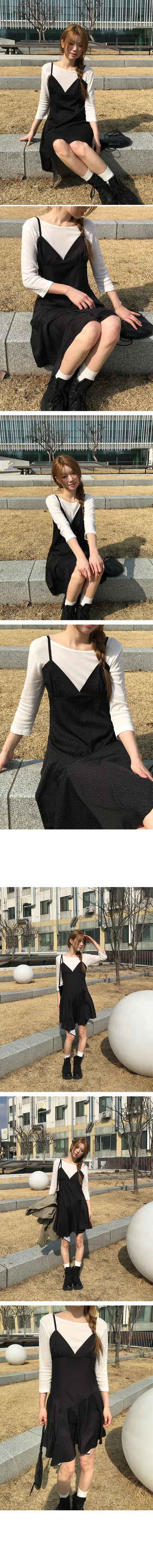 Marshmallow Layered Tencel Sleeveless T-shirt