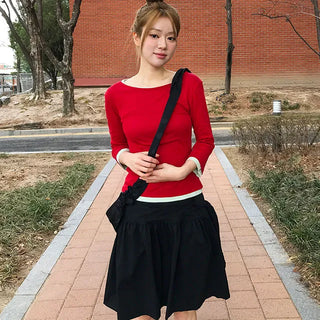 Marshmallow Layered Tencel Sleeveless T-shirt