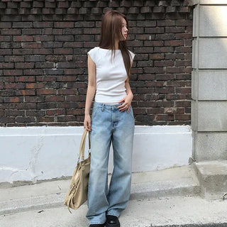 Only Side Rivet Denim Pants