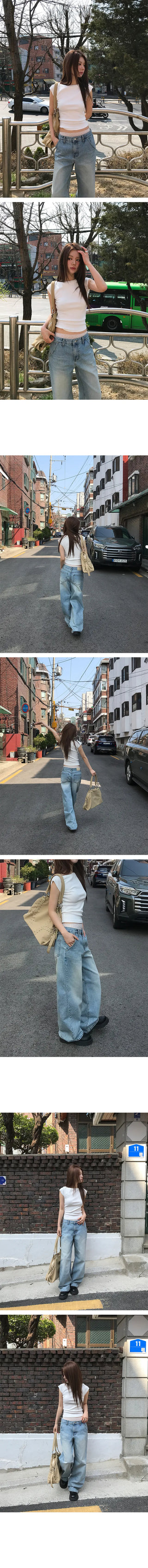 Only Side Rivet Denim Pants