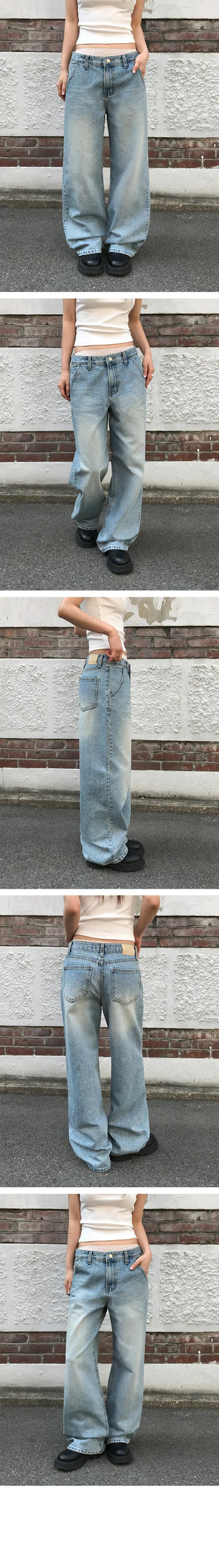 Only Side Rivet Denim Pants