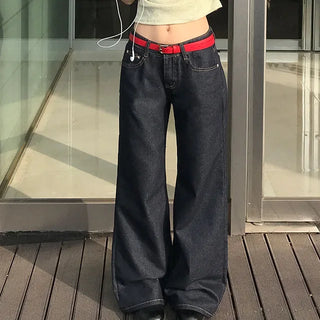 Freefor Low-Rise Raw Denim Bootcut Pants