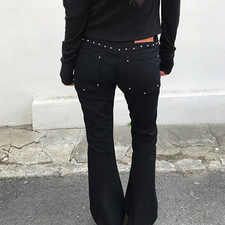 Roye Studded Low Bootcut Pants