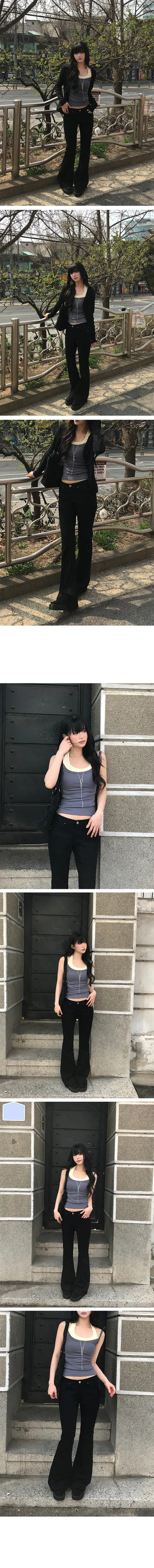 Roye Studded Low Bootcut Pants