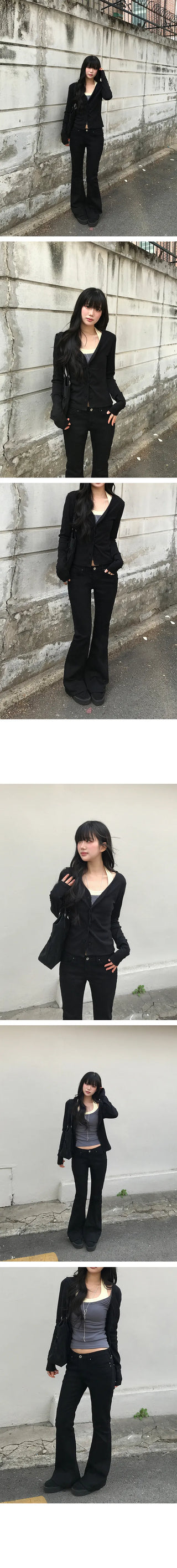 Roye Studded Low Bootcut Pants