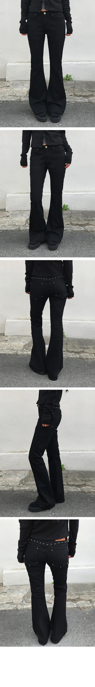 Roye Studded Low Bootcut Pants