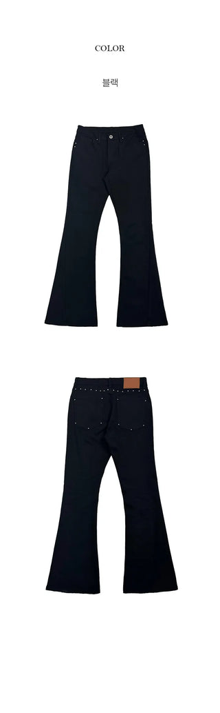 Roye Studded Low Bootcut Pants