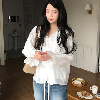 Ari Ruffle Chiffon Blouse