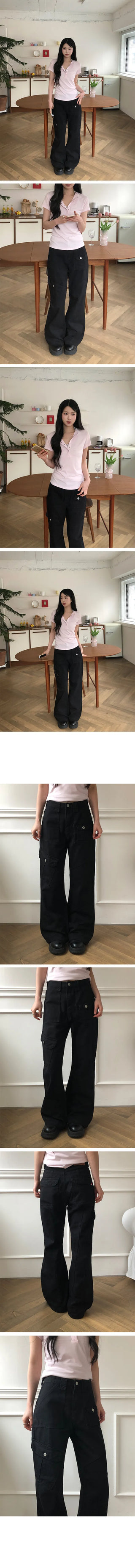 Ritz Cargo Cut-out Bootcut Pants