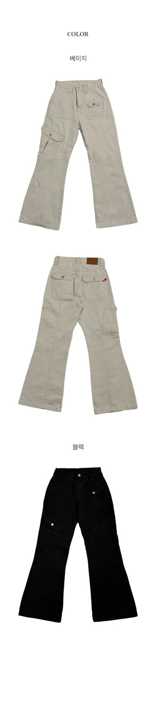 Ritz Cargo Cut-out Bootcut Pants