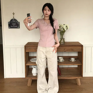 Ritz Cargo Cut-out Bootcut Pants