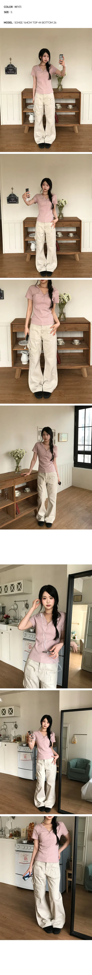 Ritz Cargo Cut-out Bootcut Pants