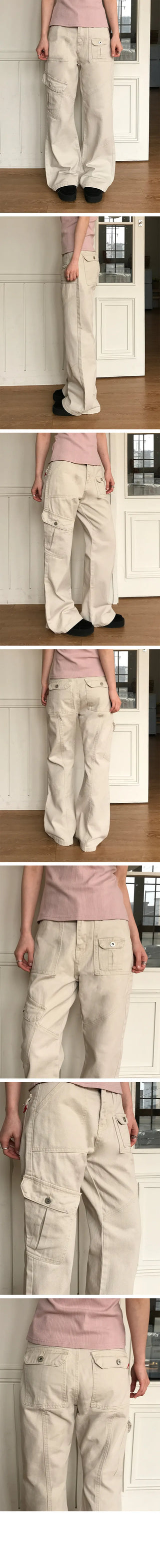 Ritz Cargo Cut-out Bootcut Pants