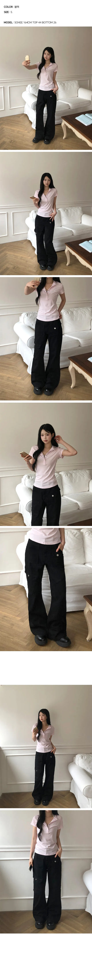 Ritz Cargo Cut-out Bootcut Pants