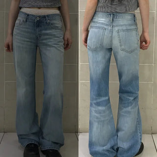 Cats Vintage Washed Low Bootcut Pants