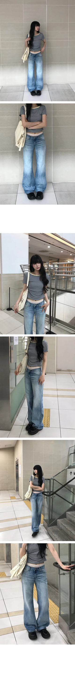 Cats Vintage Washed Low Bootcut Pants