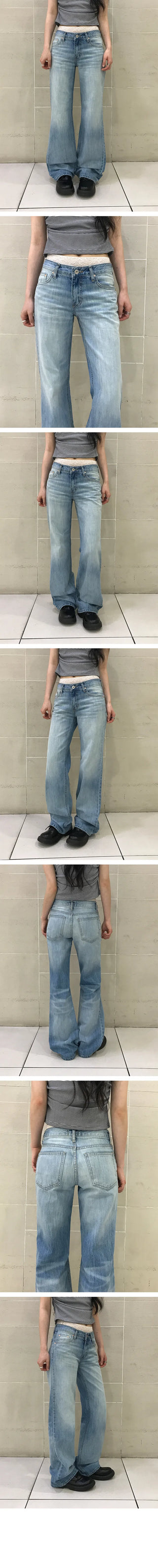 Cats Vintage Washed Low Bootcut Pants