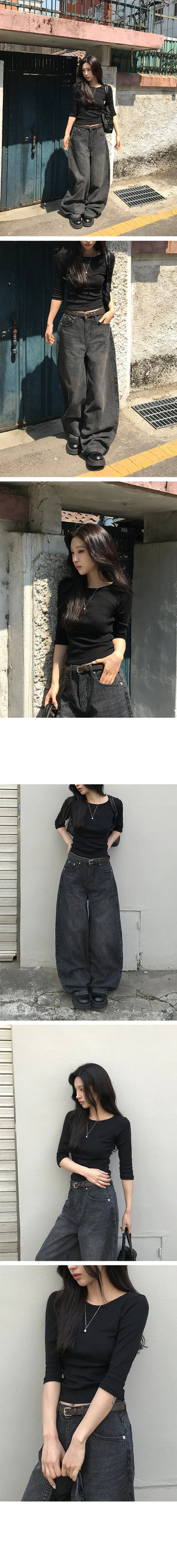 Rota 3/4 Round Neck T-shirt