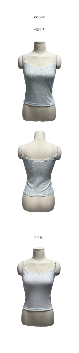 Guhi Lace Sleeveless Tank Top