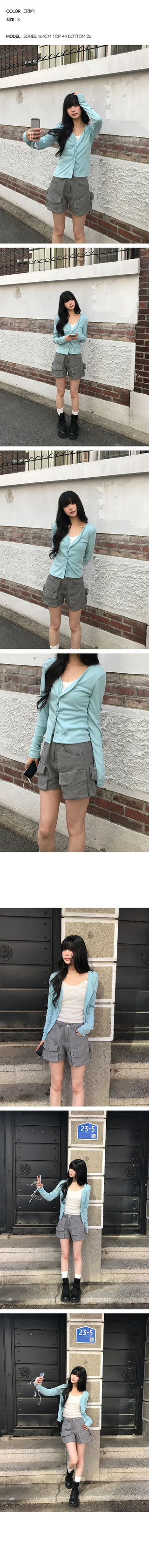 Lee Double Cargo Pocket 3/4 Shorts