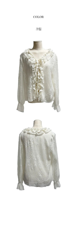Risen Chiffon Frill Blouse