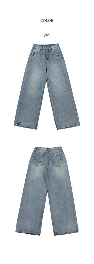 Buyni Bag Embroidery Denim Pants