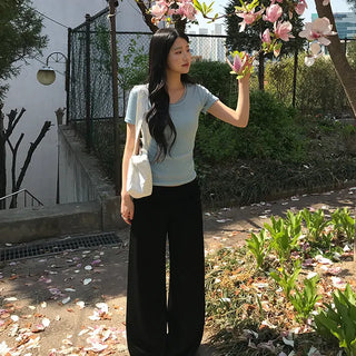 Tencel Fine Shirred Folding Training Pants